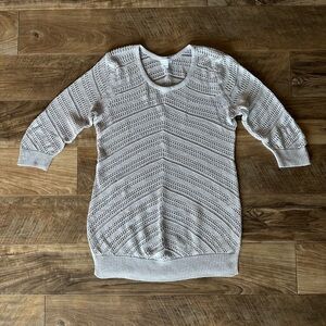New York & Company Grey Scoop Neck Sweater